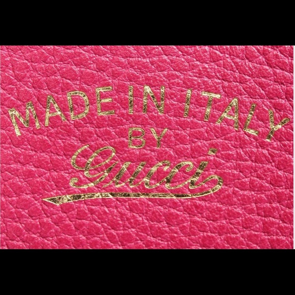 Gucci Swing 354408 Leather Tote Bag Pink - Picture 10 of 10